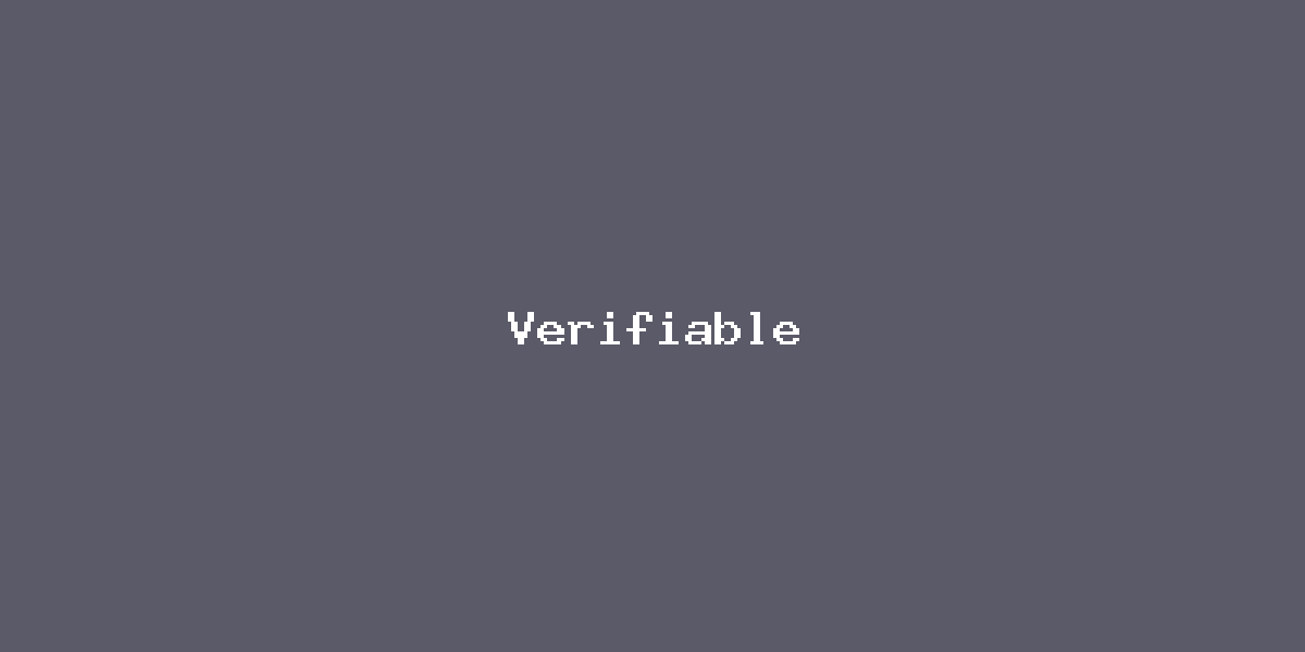 Verifiable